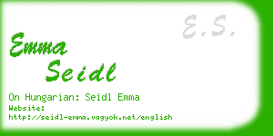 emma seidl business card